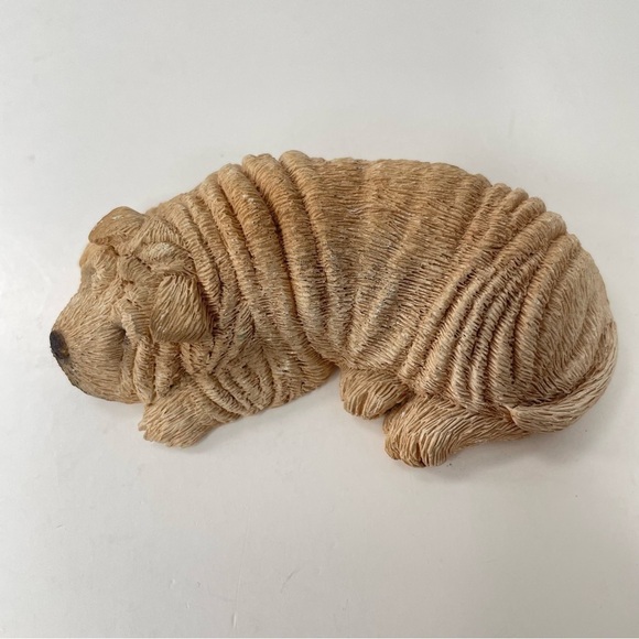 Vintage Sandicast Sleeping  Shar pei Dog - Picture 3 of 9